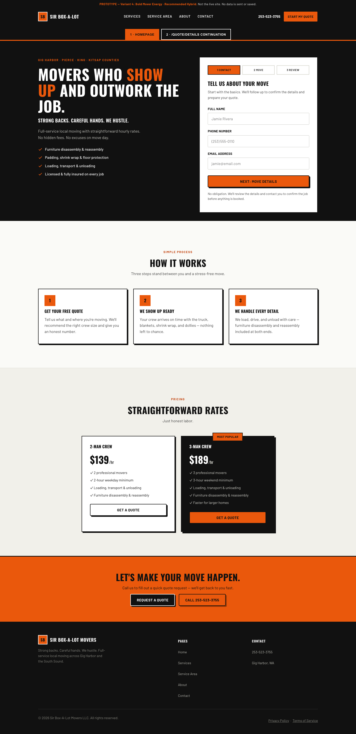 Variant 4 recommended hybrid homepage desktop preview